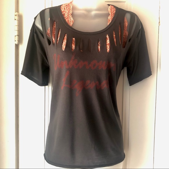 [daytrip][The Buckle] “Unknown Legend” Distressed Graphic Tee - Picture 3 of 12